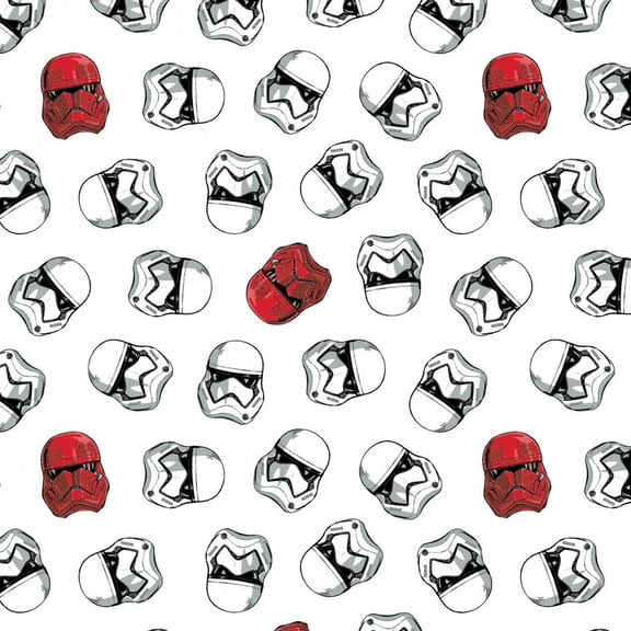 Star Wars Collection Storm & Sith Troopers White 100% Cotton Fabric by The Yard