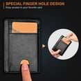 thumbnail image 3 of Microseven Slim Minimalist RFID Blocking Unisex, Wallet, Black, 3 of 5