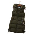 thumbnail image 1 of Long Down Vest Coats Comfortable Thick Causal Jackets Quilted Outdoor Jacket, 1 of 1
