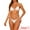 White, variant on DARING DIVA Women's Halter Ribbed Bikini Sets, 2 Piece Tie Side Bathing Suit XS White