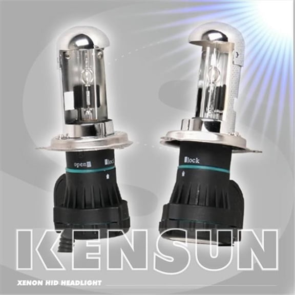 Kensun UN-K-Bulbs-H4 M-3K HID Bi-Xenon 3000K 35W AC Bulbs, Yellow