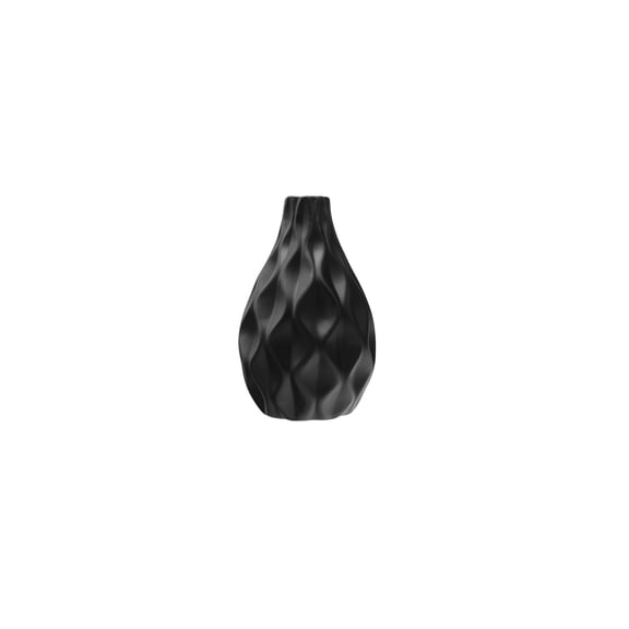 Ceramic Round Bellied Vase Matte Finish-11.25"H