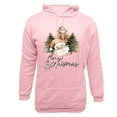 thumbnail image 4 of VBTAPA Christmas Hoodies for Men Santa Claus Print Hooded Sweatshirt Novelty Holiday Graphic Hoodie Loose Casual Drawstring Sweatshirt with Kangaroo Pocket Pink XL, 4 of 6