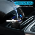 thumbnail image 2 of Car Ashtray With LED Light Universal Autmotive Smell Proof Fireproof New J4, 2 of 3
