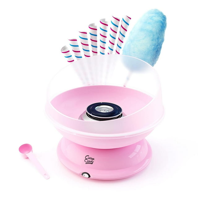 Máquina de Algodón de Azúcar Cotton Candy Express Rosa Fácil de Usar para Niños y Adultos