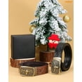 thumbnail image 6 of WHIPPY Men's Western Cowboy Belt for Jeans Pants Leather Ratchet Belt with Automatic Buckle, 6 of 6