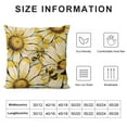 thumbnail image 5 of PRATYUS  Home Sweet Home Bee Sunflower Throw Pillow Covers, Love Lives Here Spring Summer Stripes Cushion Case for Sofa Couch 18x18in, 5 of 5
