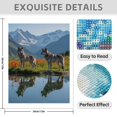 thumbnail image 3 of Diamond Art Kits for Adults - 5d Wolves Mountain Reflection Lake Flowers Diamond Painting for Adults, Diamond Art for Adults Beginners, Diamond Painting Kits for Adults for Home Wall Decor, 3 of 7