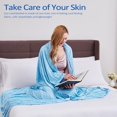 thumbnail image 3 of Cooling Blanket, Summer Cooling Blankets for Hot Sleepers, Arc-Chill Q-Max>0.5 Cool Fiber, Oeko-TEX 100% Certified, Soft, Breathable, Double-Side Bed Throw,Keep Cool for Adults Kids 50"x70", 3 of 5