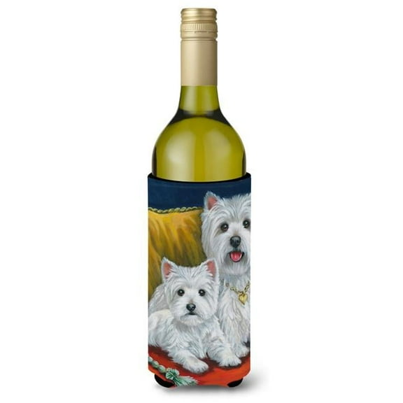 24 oz Westie Mom & Pup Wine Bottle Hugger