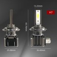 thumbnail image 4 of Bombilla De Faro Led 2 uds bombilla de luz antiniebla de coche H7 H1 H11 H4 lámpara antiniebla automática 12000LM 36W 6000K para vehículo Likrtyny Accesorios para autos y motos, 4 of 9