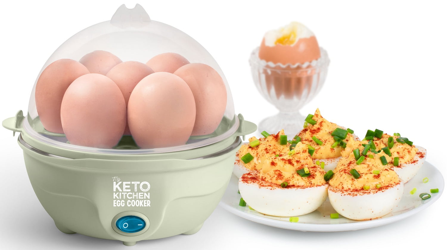 Efficient and Stylish 7-Egg Cooker by NOSTALGIA