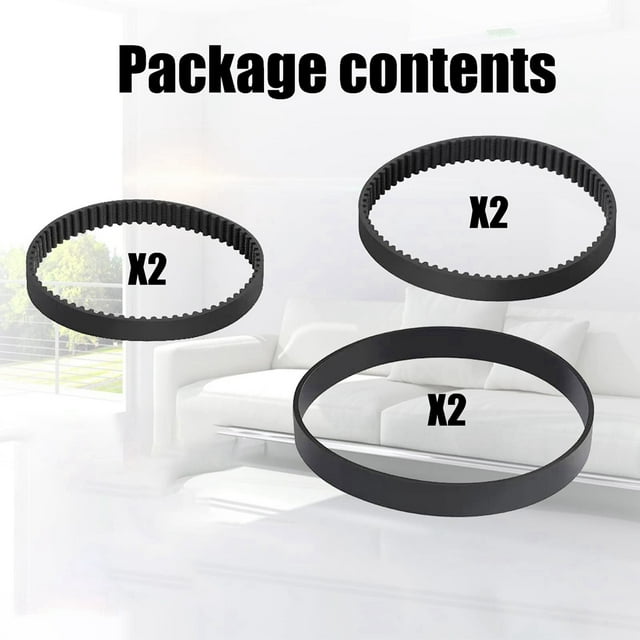 6PCS Replacement Vacuum Belt Set for ProHeat 2X Revolution Pet Pro Cleaner Models 1986,1964,2007,2007P