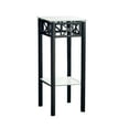 thumbnail image 2 of Accent Table, Side, End, Plant Stand, Square, Living Room, Bedroom, Metal, Tempered Glass, Black, Transitional, 2 of 6