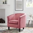 thumbnail image 1 of ZXNYH Prospect Performance Velvet Living Room Lounge Armchair in Dusty Rose, 1 of 8