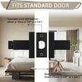 thumbnail image 2 of Knobelite 5 Pack Entry Door Lever with Lock and Key,Entrance Door Handles for Office and Front Door,Matte Black Door Knobs Keyed Alike Same Key Lockset (Each with 3 Keys), 2 of 6