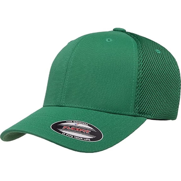 Flexfit 6533 Ultrafibre & Airmesh Fitted Cap Green, XXL