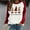 Red, variant on Tetras Womens Tops Clearance,Fashion Women's Casual Long Sleeve Round Neck Christmas Printed Ladies Sweatshirt