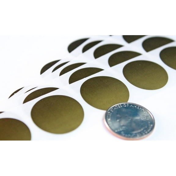My Scratch Offs 1" Gold Round DIY Scratch-off Sticker Labels, 250 Count