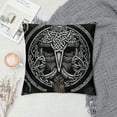 thumbnail image 2 of Autua Viking Masks Celtic Symbol Gothic Art Decorative Throw Pillow Cover Cushion for Home Couch Living Room Bed Sofa High-Quality Pillowcase 1PC 20x20in, 2 of 5