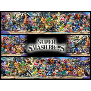Super Smash Brothers Assorted Characters Birthday Edible Image Cake Topper, by A Birthday Place