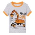 thumbnail image 5 of WIBACKER 2-9 Years Boys Short Sleeve Sleepwear Kids Summer Pjs Children Sleepwear 2-Pieces Excavator 7T, 5 of 12