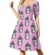 thumbnail image 3 of Vestido Princesa Luna de Manga Corta, vestidos de noche para mujer, vestidos para mujer, vestido largo para mujer, 3 of 7