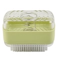 thumbnail image 1 of Foaming Soap Box With Brush Drain Holes Spring Design Non-slip Detachable 2 In 1 Plastic Soft Roller Soap Holder Laundry Tools, 1 of 12