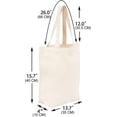 thumbnail image 2 of Sacs de Courses Réutilisables en Coton, Sacs en Toile Vierges pour Bricolage, Courses, Dessin, 2 of 4