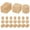 Brown, variant on WEUVEB 24Pcs Miniature Light Brown Haystack Models for Dollhouse Decor, Craft Projects, and Mini Hay Props