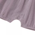 thumbnail image 2 of Baby Lace Little Flying Sleeve One-Piece Romper + Headscarf Female Baby Linen Back Button Lace Edge Romper  Two-Piece Set, 2 of 12