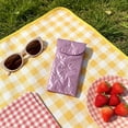 thumbnail image 2 of WeDecorBay Cute Bow Eyeglasses Bag Portable Storage Pouch Lightweight Compact Design Heart Closure Multi-use Organizer for Stationery Travel School Activities Purple,Free Size, 2 of 6
