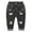 Black-5085, variant on Retro Toddler Little Kid Rippd Holes Elastic Waist Fashion Jeans