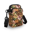 thumbnail image 3 of HELLHERO 4.33"x1.97"x7.09" Adjustable Crossbody Bag, Women with Vintage, Multi-Floral on Dark Background, 3 of 7