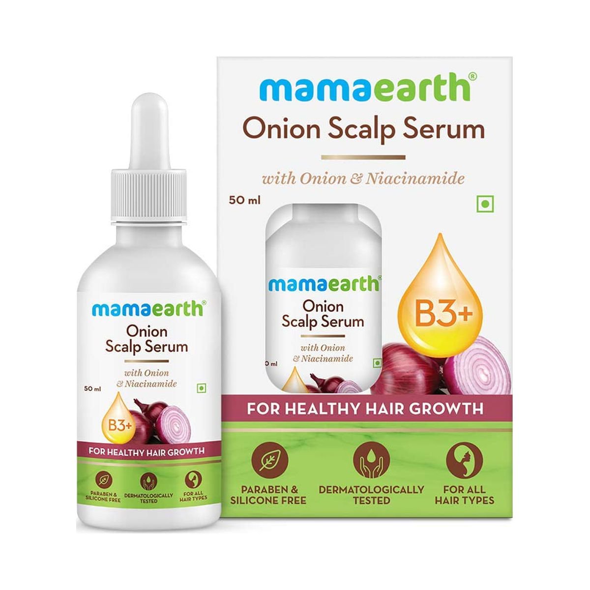 Huile Capillaire Mamaearth à L'oignon - Pour La Croissance Des Cheveux - 150 Ml - Ingrédients Naturels - Neuf
