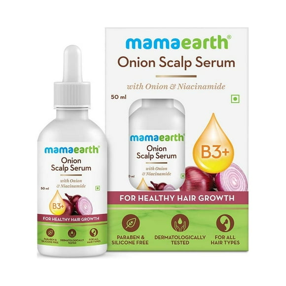 Mamaearth Onion Scalp Serum With Onion Oil and Niacinamide | For Healthy Hair Growth | 50ml
