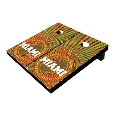 Skip's Garage Miami Lover Solid Wood Cornhole Board Set
