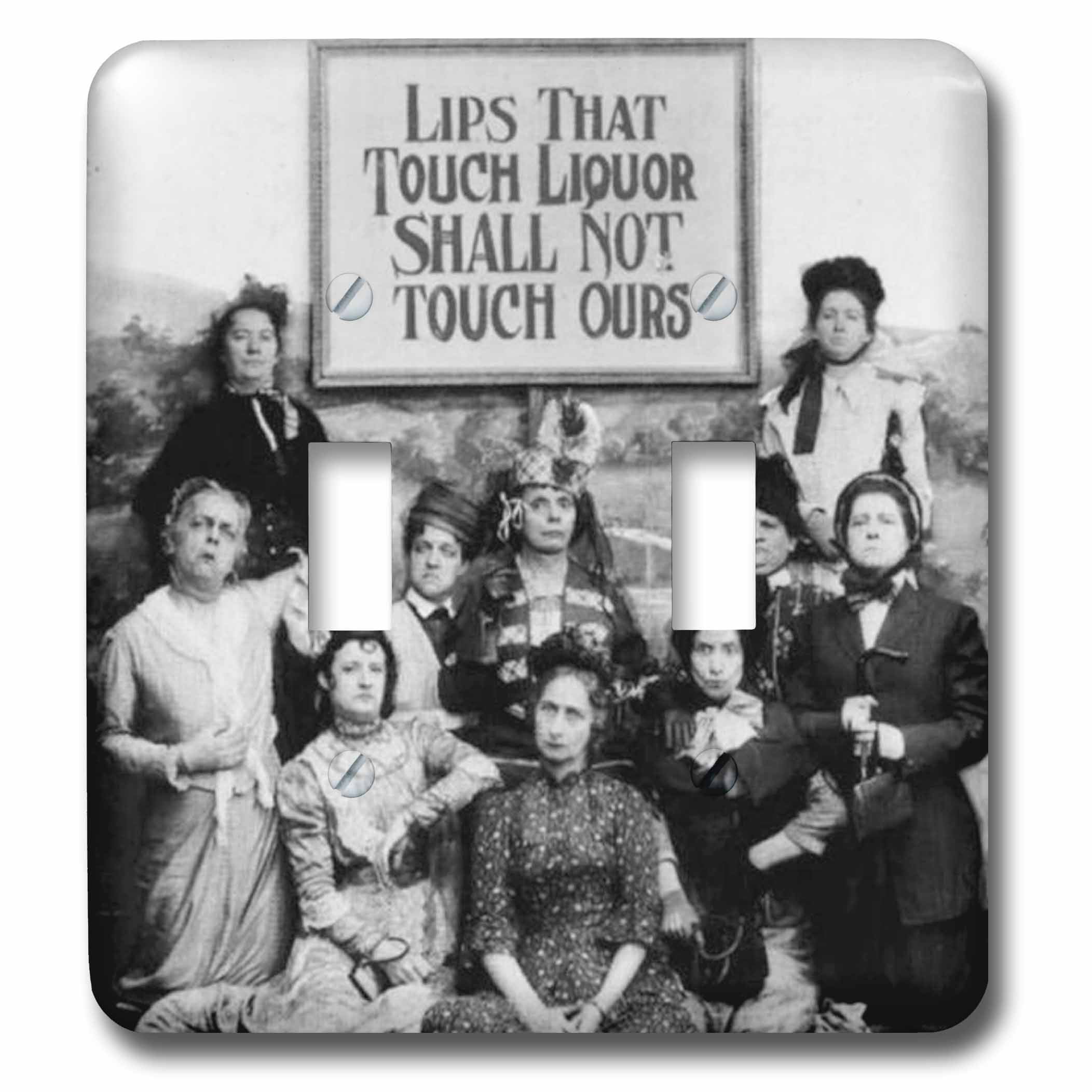 3dRose Lips That Touch Liquor prohibition poster, prohibition, humor