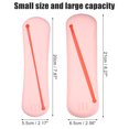 thumbnail image 2 of Unique Bargains 2 Pcs Travel Makeup Bag Makeup Brush Holder Portable Makeup Organizer Bag Waterproof Silicone Pink, 2 of 7