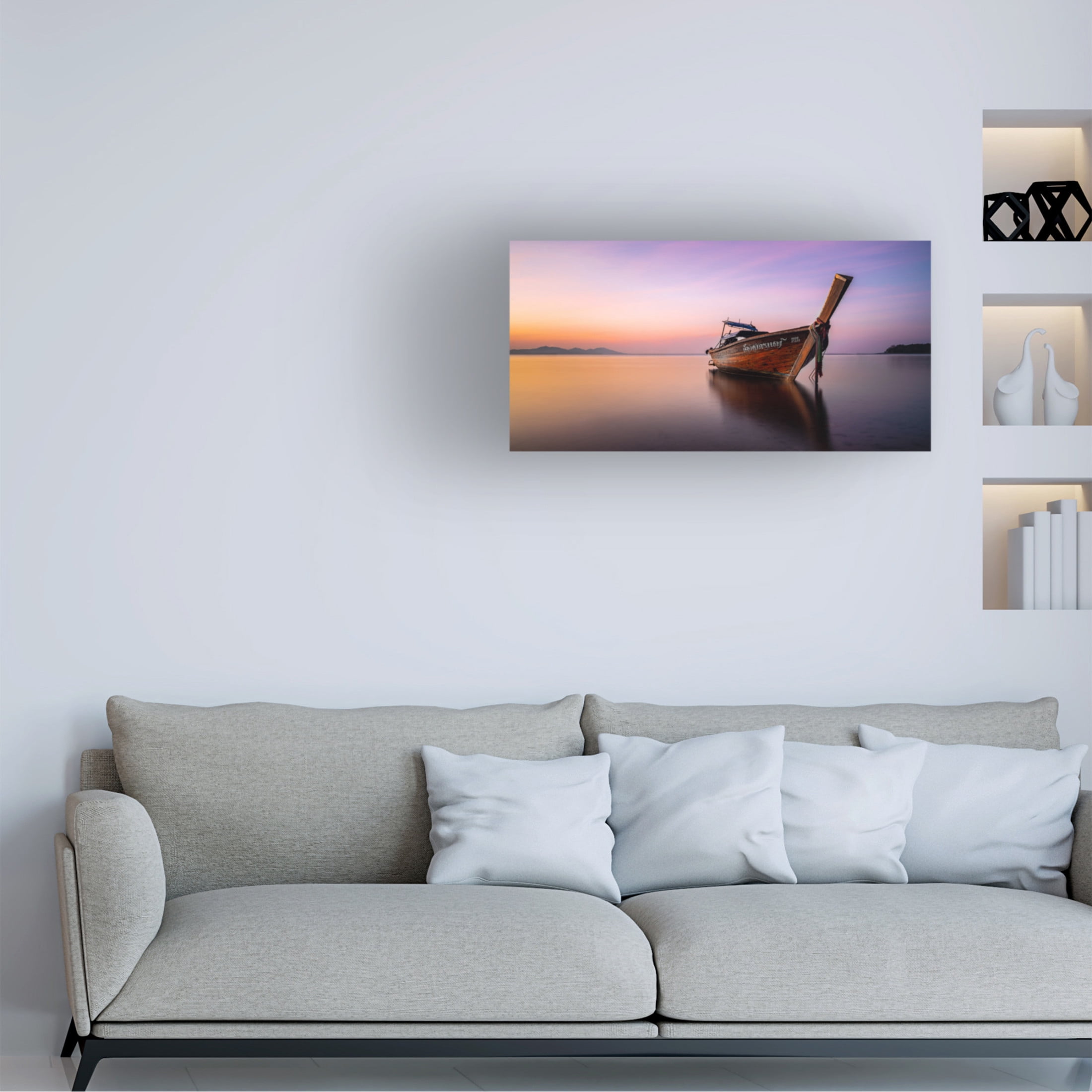 Trademark Fine Art Saulius Low Tide Canvas Wall Art