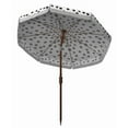 thumbnail image 4 of SAFAVIEH Sydney 6.5' Beach Patio Umbrella, White/Light Blue, 4 of 5