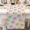 thumbnail image 2 of Binwennn Easter Bunny Egg Pattern Linen Print Kitchen Dining Room Insulated Decorative Placemat（F） Teal Table Runners 48 Inches Long New Years Table Runners 108 Inches Long Extra Long Table Kitchen, 2 of 6