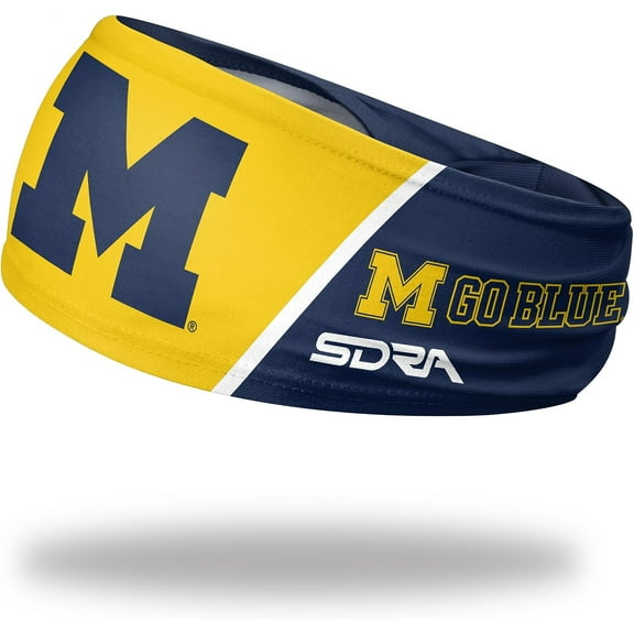 University of Michigan Non Slip Tapered Headband (Michigan Wolverines) - College Basketball, Football, Baseball, and Game Day
