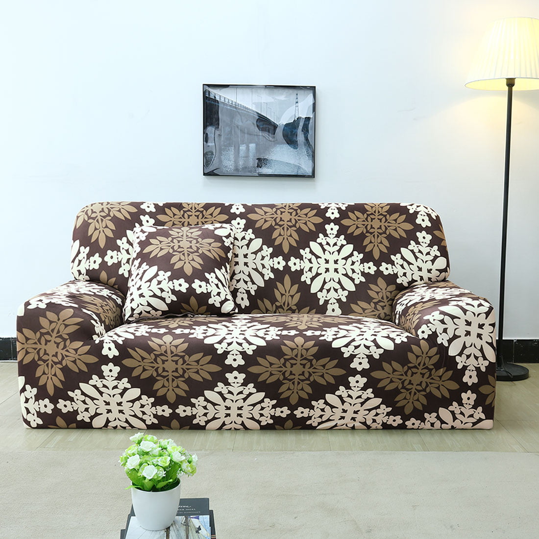 Details about   2/3-Seater Sofa Cover Chair Couch Slipcover Fabric Mat Protector Universal Cover 