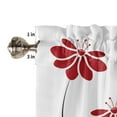 thumbnail image 7 of Red Flower Line Decoration Plant Curtain Home Decoration Living Room Short Curtains Window Treatments For Kitchen Bedroom, 7 of 7