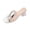 Silver, variant on Womens Plus Size Square Open Toe Chunky Heel Slides Solid Color Wide Width High Heel Mules Casual Work Office Dressy Sandals