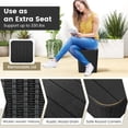 thumbnail image 6 of Zaverox Outdoor Resin Storage Side Table with Removable Lid and Wicker-Woven Accent for Patio, Deck, or Balcony, 6 of 9