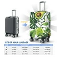 thumbnail image 6 of Fotbe Watercolor Green Tropical Luggage Cover Protector,Suitcase Protector,Scratch and Dirt Resistant,Fits 18-32 Inch Luggage-Medium, 6 of 9