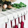 thumbnail image 2 of Alohelo Christmas Blanket Socks, 8-piece Metal Christmas Stocking Rack, Chimney Multi-purpose Hook, Christmas Household Items, 2 of 5