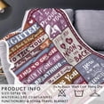 thumbnail image 4 of Daughter Gift from Mom, Daughter Throw Blanket, Daughter Gift from Mom - Birthday Gifts for Daughter in Law from Mother, Soft Blanket 50" X 60", 4 of 6